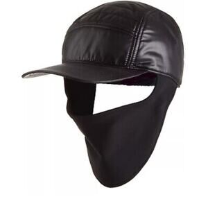 UR Wellness Puffer Cap with Face Cover, One Size, Black